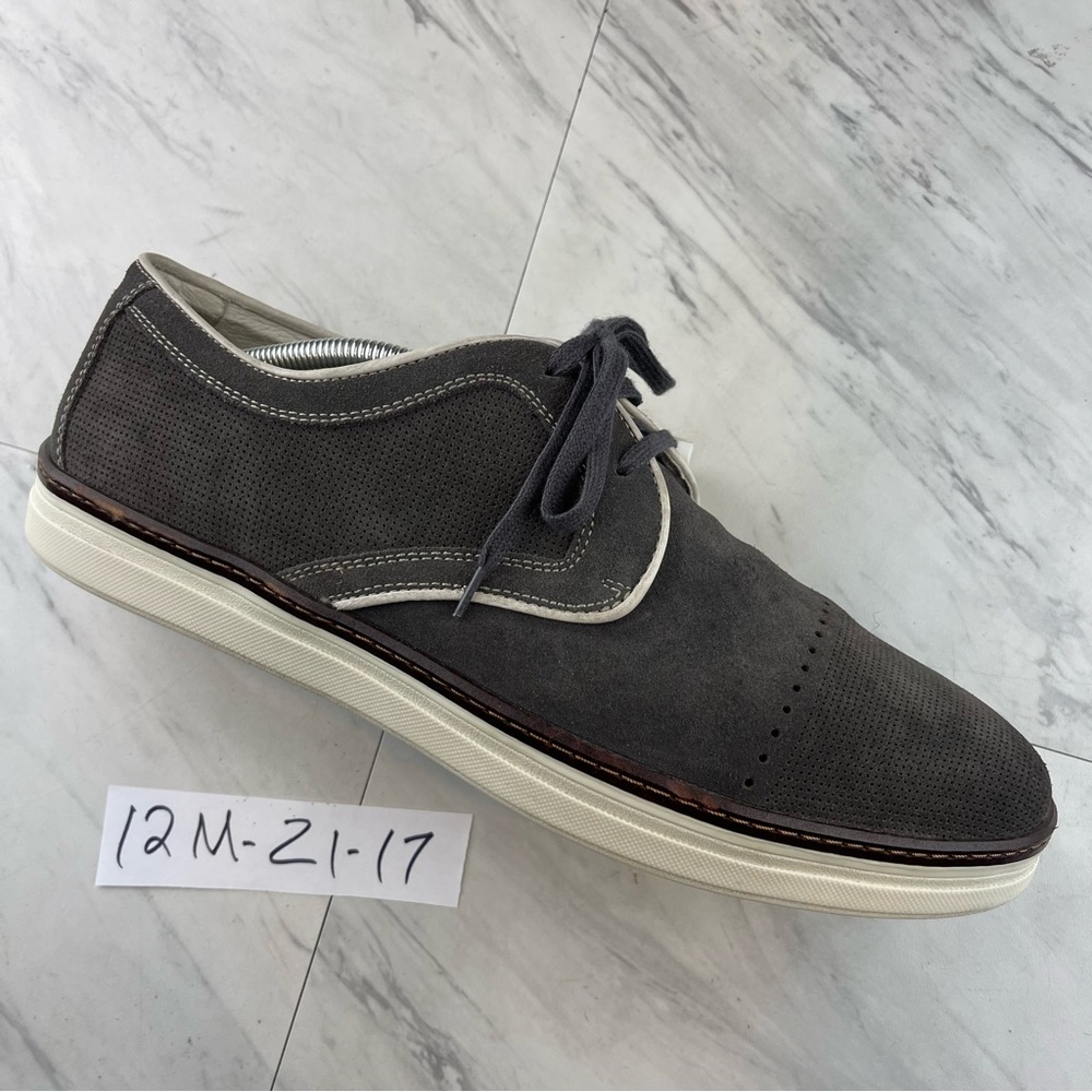 Johnston & murphy 27-1447 Est 1850 grey suede Men's shoes Size 12 M
